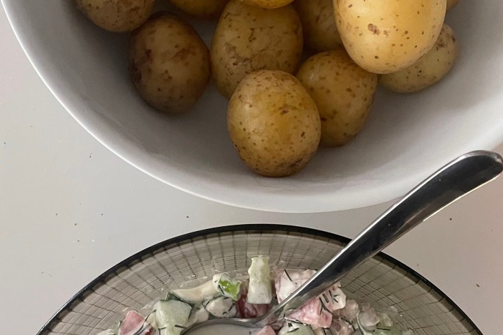 a bowl of food on a plate