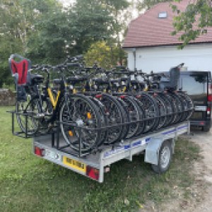 bikes on top of a truck