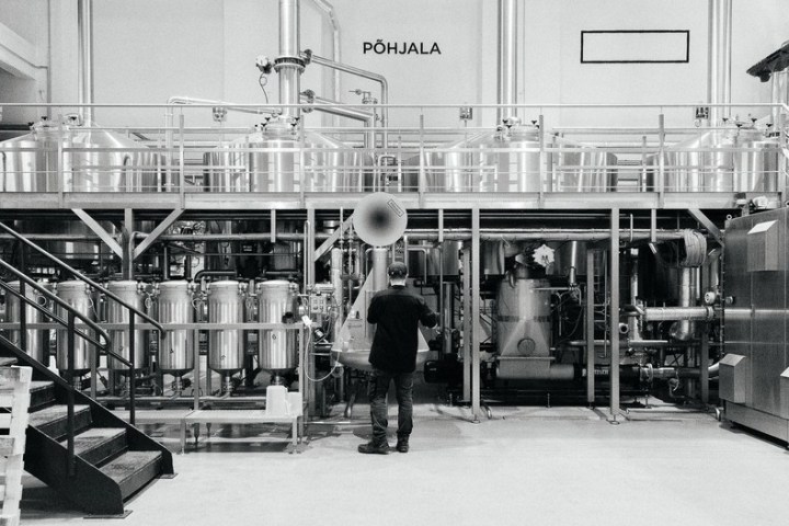 a person standing in front of a building