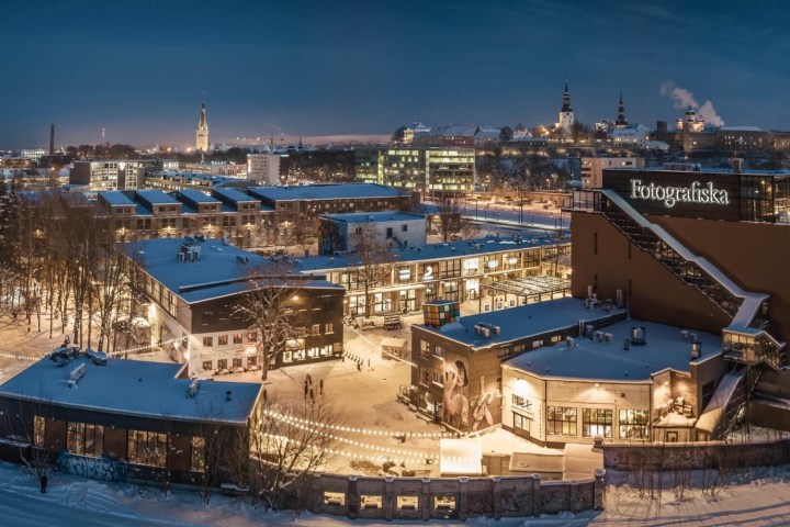 a harbor with a city in the background
