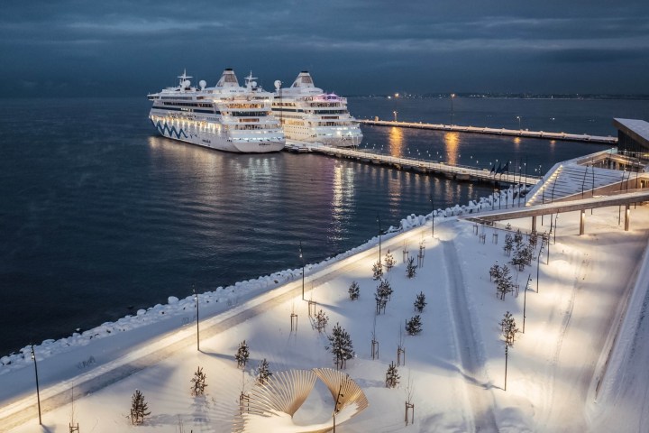 a large ship in a body of water