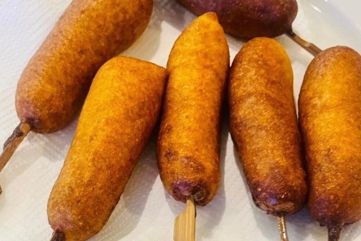 a plate of food with a knife