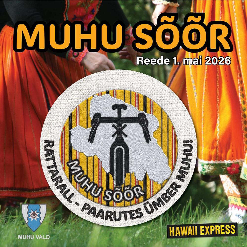 Muhu Sõõr cycling event poster May 1, 2026.